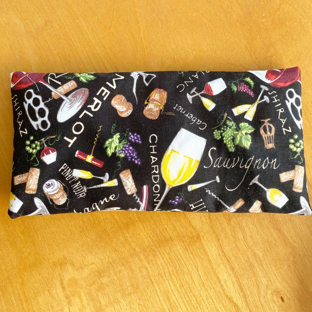 Relax with an Eye Pillow. Outer cover is removable. Contains lavender enhanced rice. 
